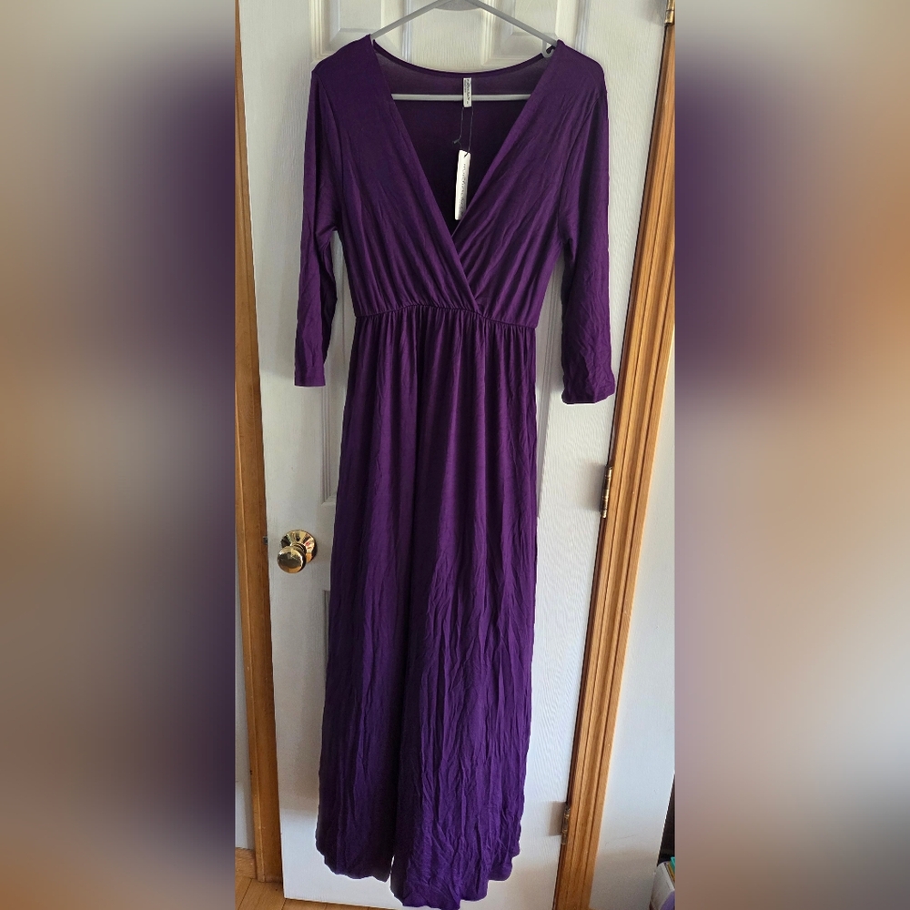 Elegant Purple Women's Dress